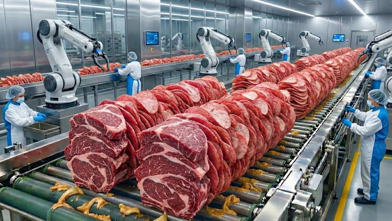 Dentro de una megafábrica de carne: Cómo se procesan las vacas para obtener carne (Proceso completo)