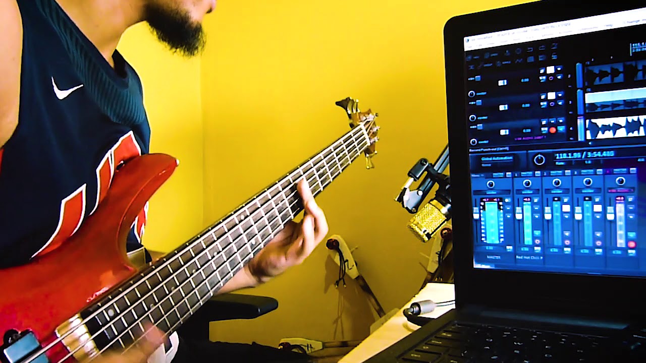 Red Hot Chili Peppers - Can't Stop - (Bass Cover)