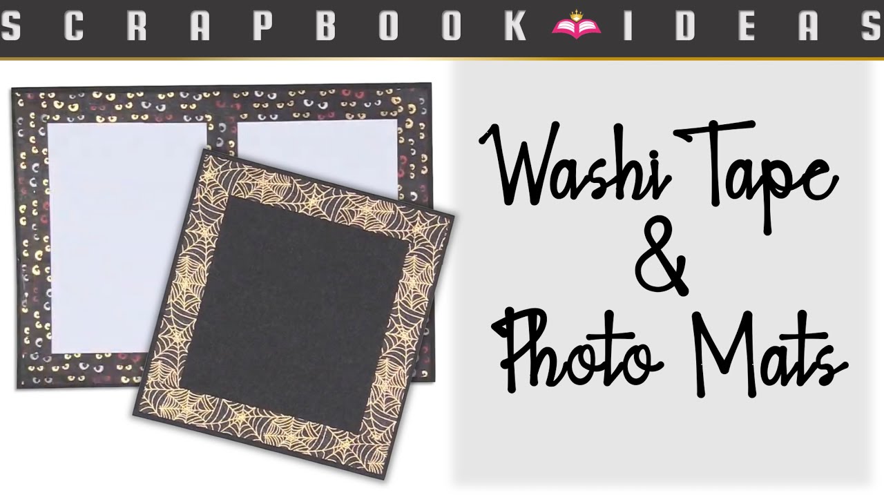Scrapbook Ideas & Tip: Washi Tape Meets Photo Mats