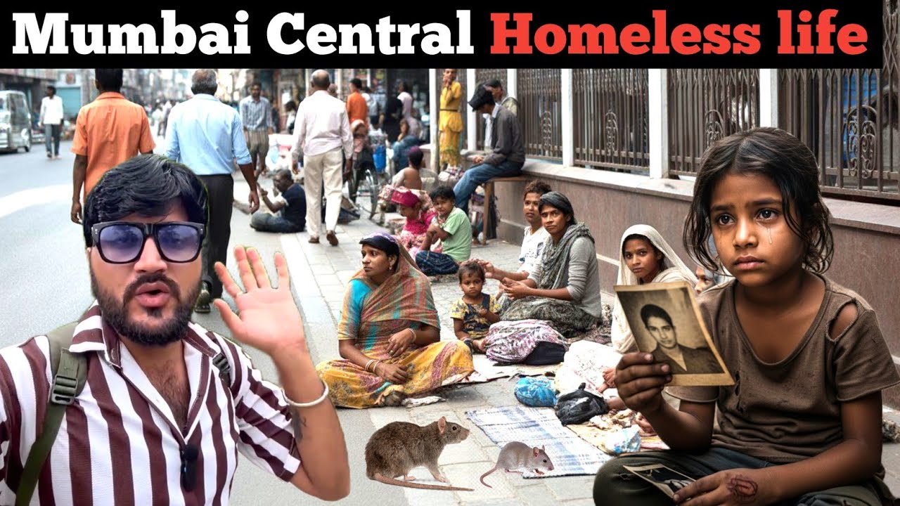 Mumbai Central Homeless people life on streets||Poor people life in mumbai||Mumbai vlogs