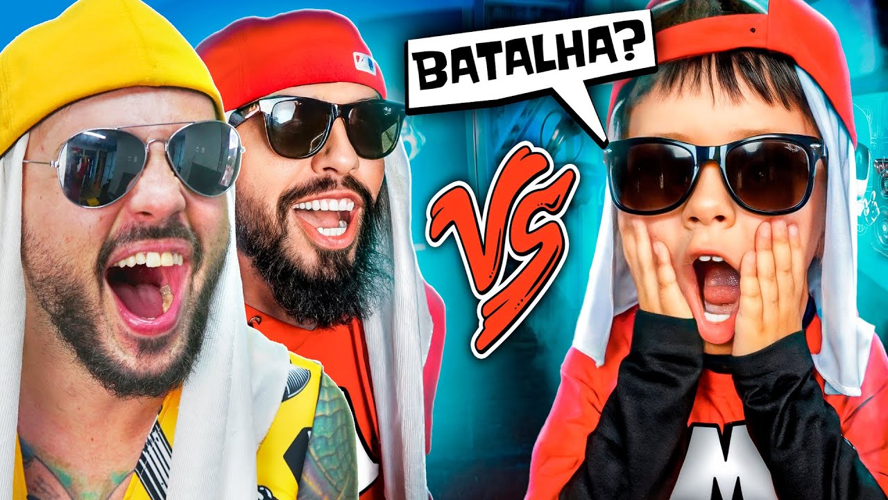 FILHO vs. PAI - Batalha de rima! Mini Mussa vs Mussa react Mussarela