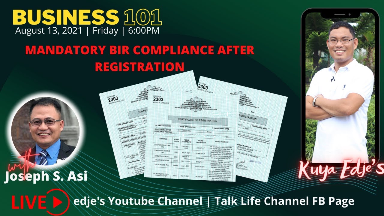 Business 101 | Mandatory BIR Compliance After Registration