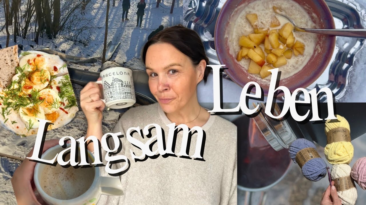 Die Kunst ein langsames & langweiliges Leben zu leben. Weekly Vlog. Krank, Schnee in München.