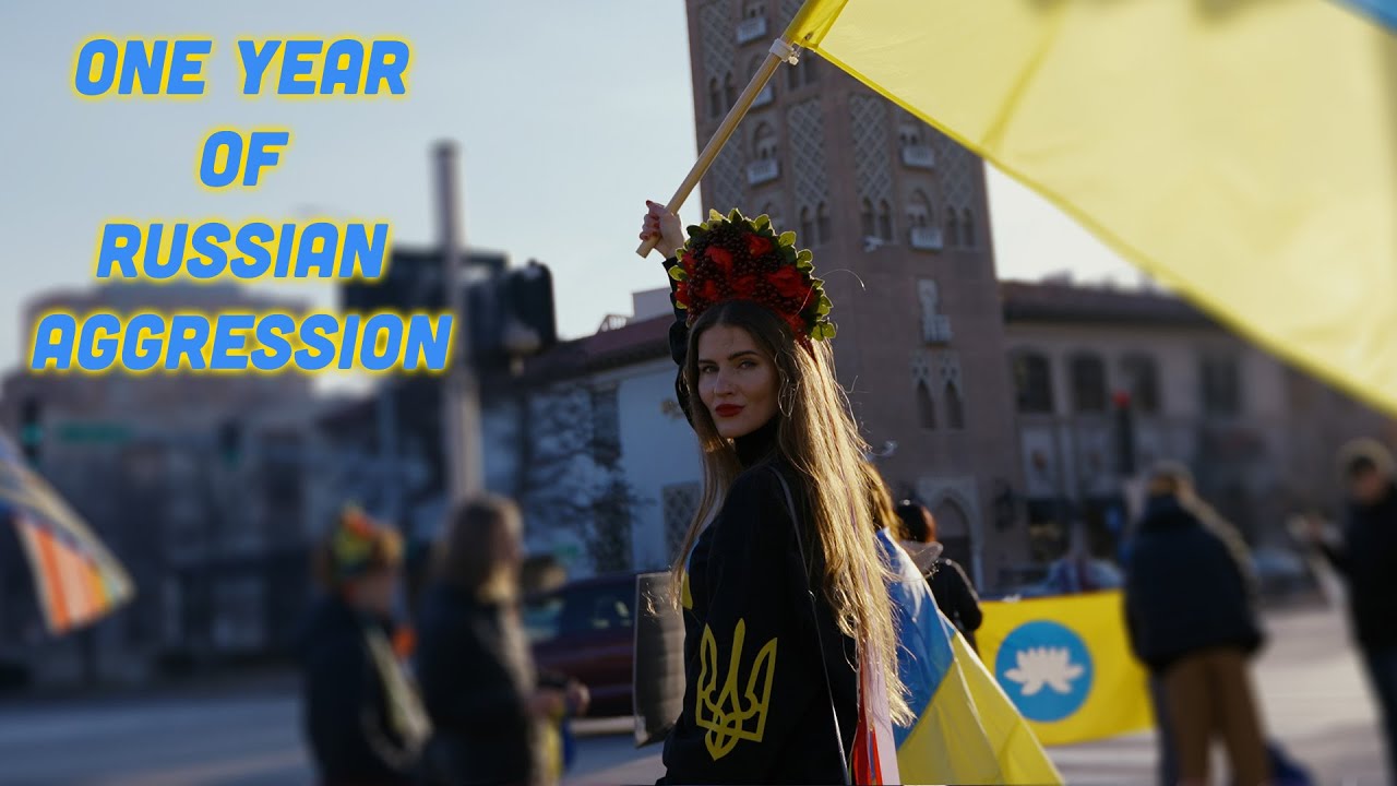 Stand With Ukraine One Year Rally and Vigil
