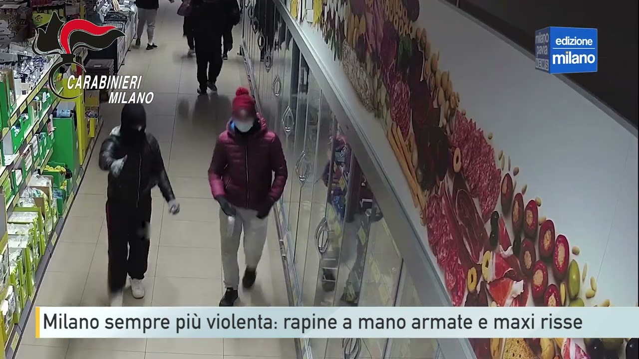 Milano sempre più violenta: rapine a mano armate e maxi risse