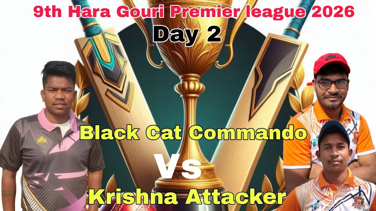 Black Cat Commando Vs Krishna Attacker //  9th Hara Gouri Premier league 2026 // Day 3