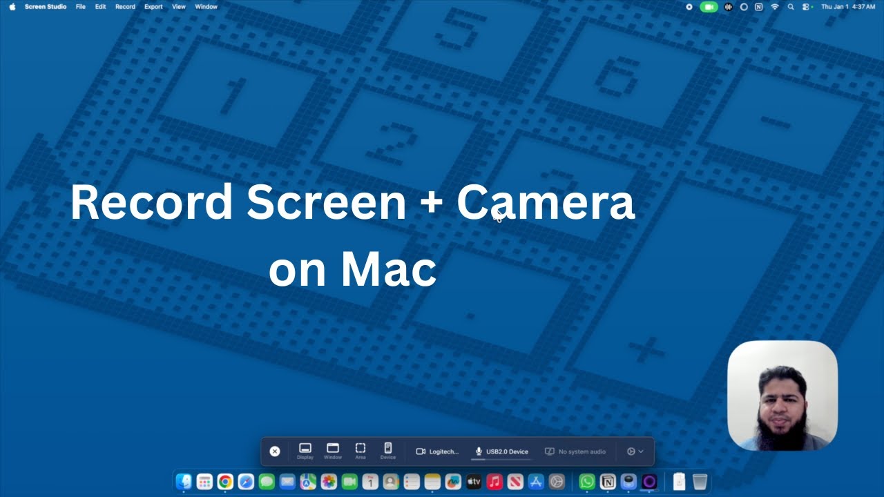 Как красиво записать экран на Mac с помощью веб-камеры?