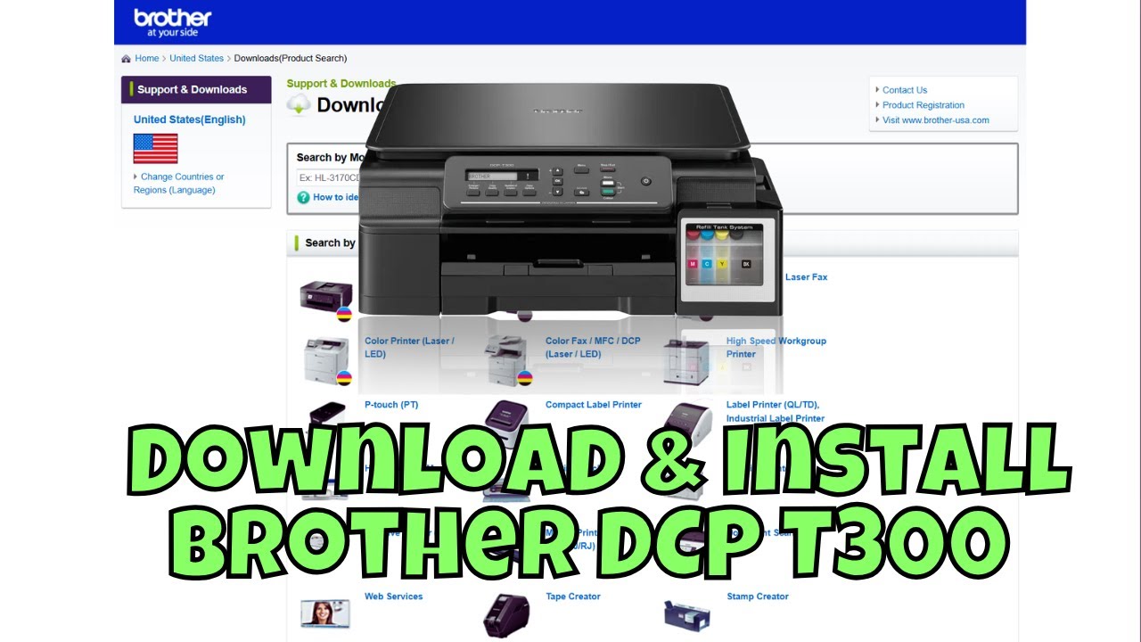 How To Download & Install Brother DCP T300 Printer Driver in Windows 10/11
