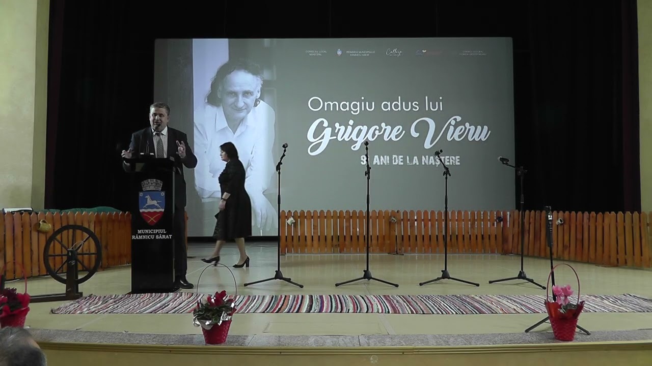 Centrul Cultural din Râmnicu Sărat - part III - Omagiu adus poetului Grigore Vieru