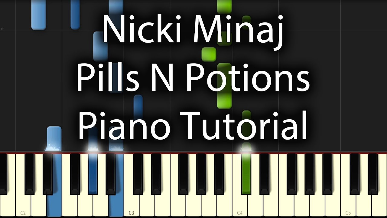 Nicki Minaj - Pills N Potions Tutorial (How To Play On Piano)