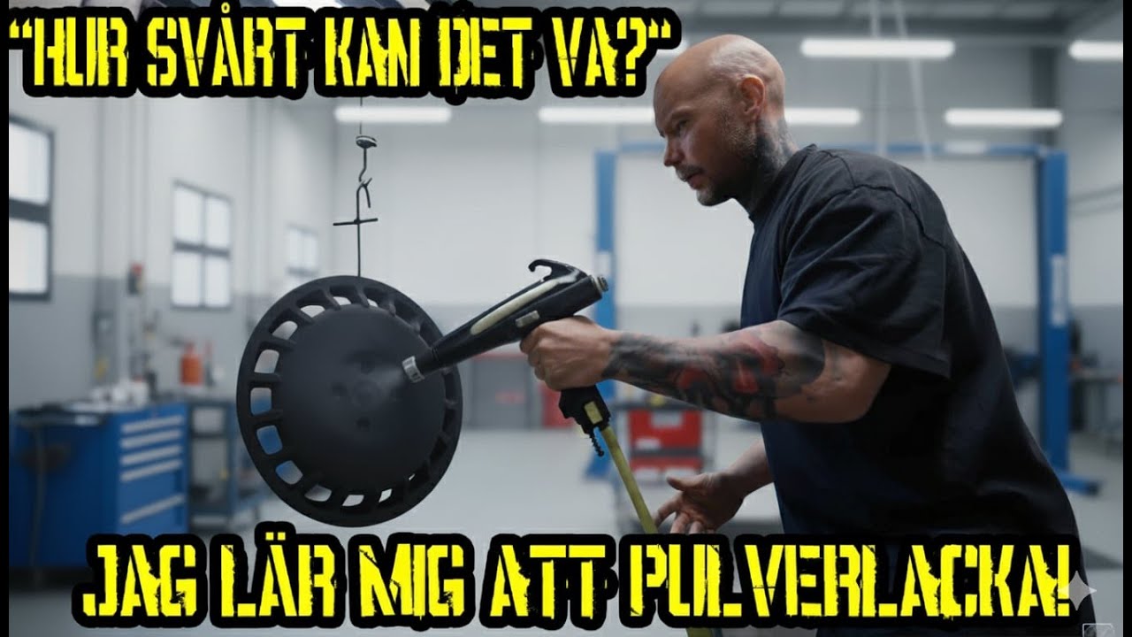 JAG FÖRSÖKER PULVERLACKA! SKITSVÅRT! 