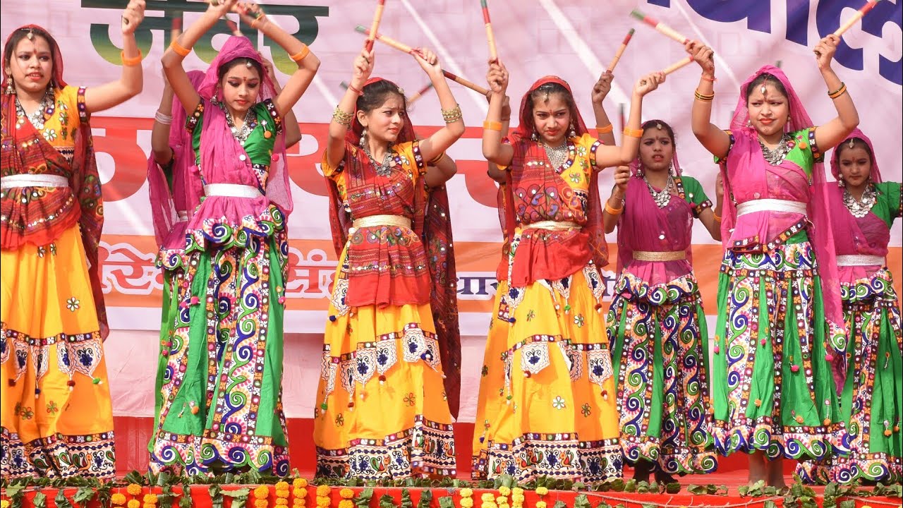 Gujrati Folk Dance || On  Dholida Dhol Re Vagad ||By School Students