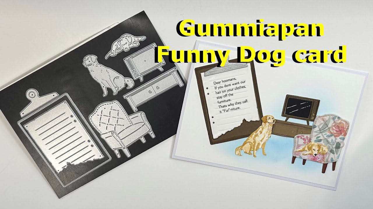 Gummiapan Funny Dog Card @ColorMeNordic  @gummiapan 