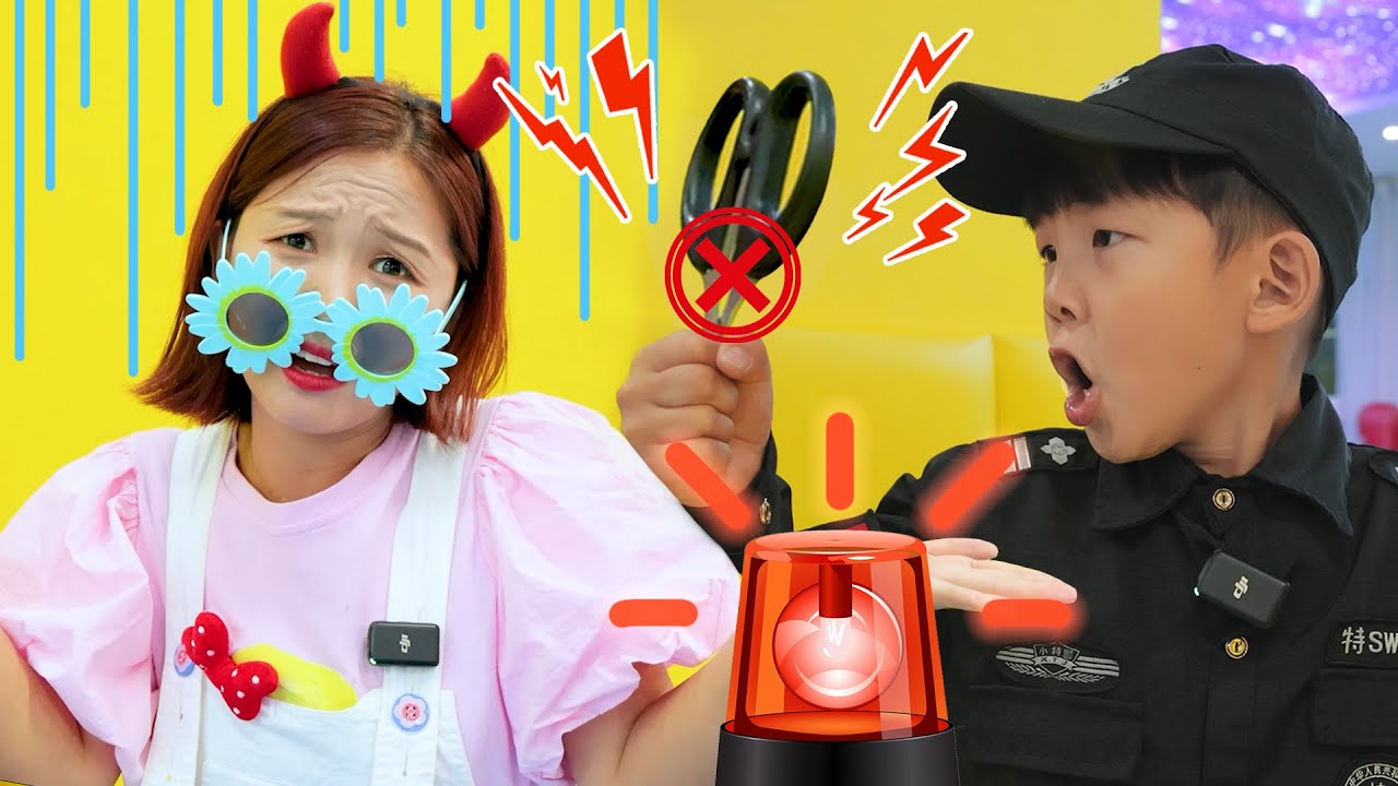 明明安檢員檢查！晶晶姊姊違規了！Airplane Rules/ Videos Complication/GIGI Kids/ Education Video for Child