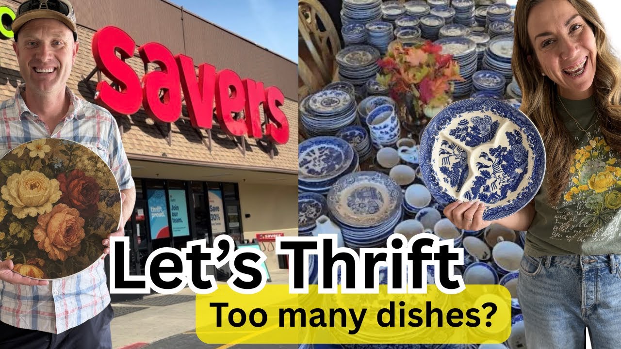 Savers Thrift With Me - Antique Mall - Organize the shop & Paint Thrifted Finds - Flips for Profit