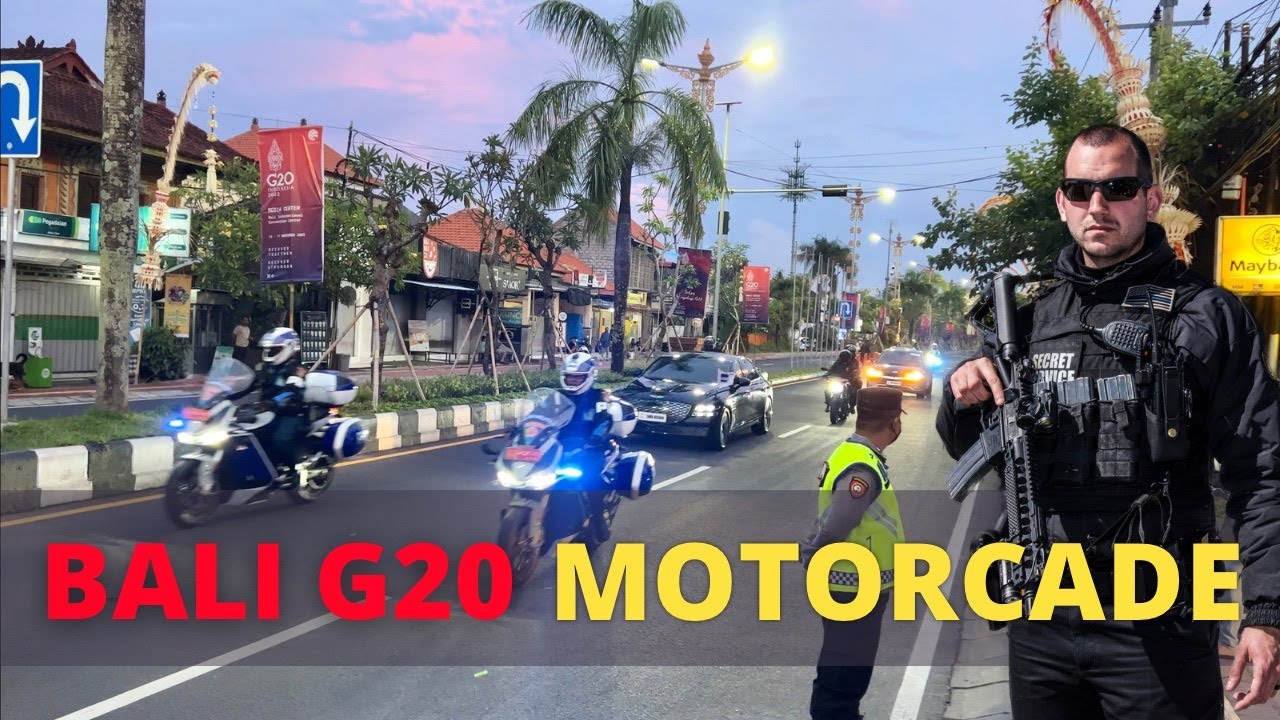 🇮🇩 Motercade at the G20 Summit BALI 2022