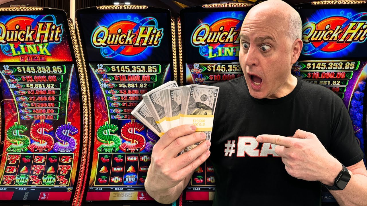 JUST WON MY LARGEST JACKPOT EVER ON QUICK HIT LINK GEMS!