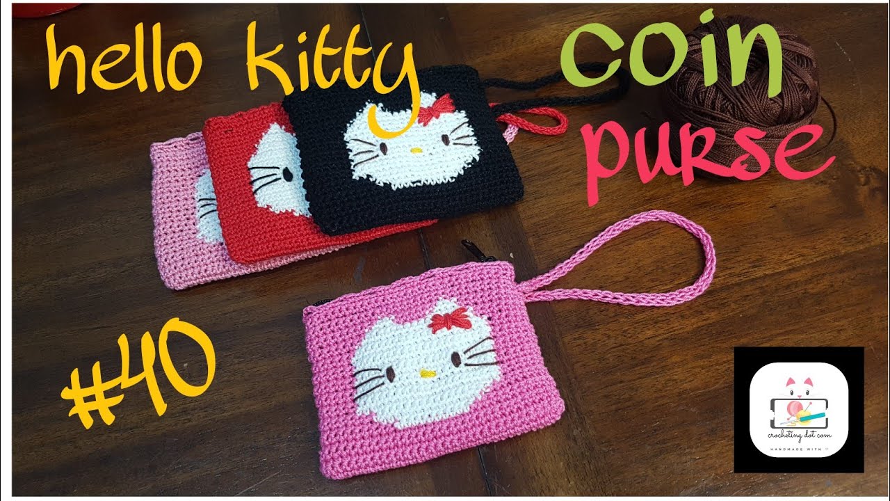 HOW TO CROCHET HELLO KITTY PURSE | hello kitty tapestry | annpedigancdc