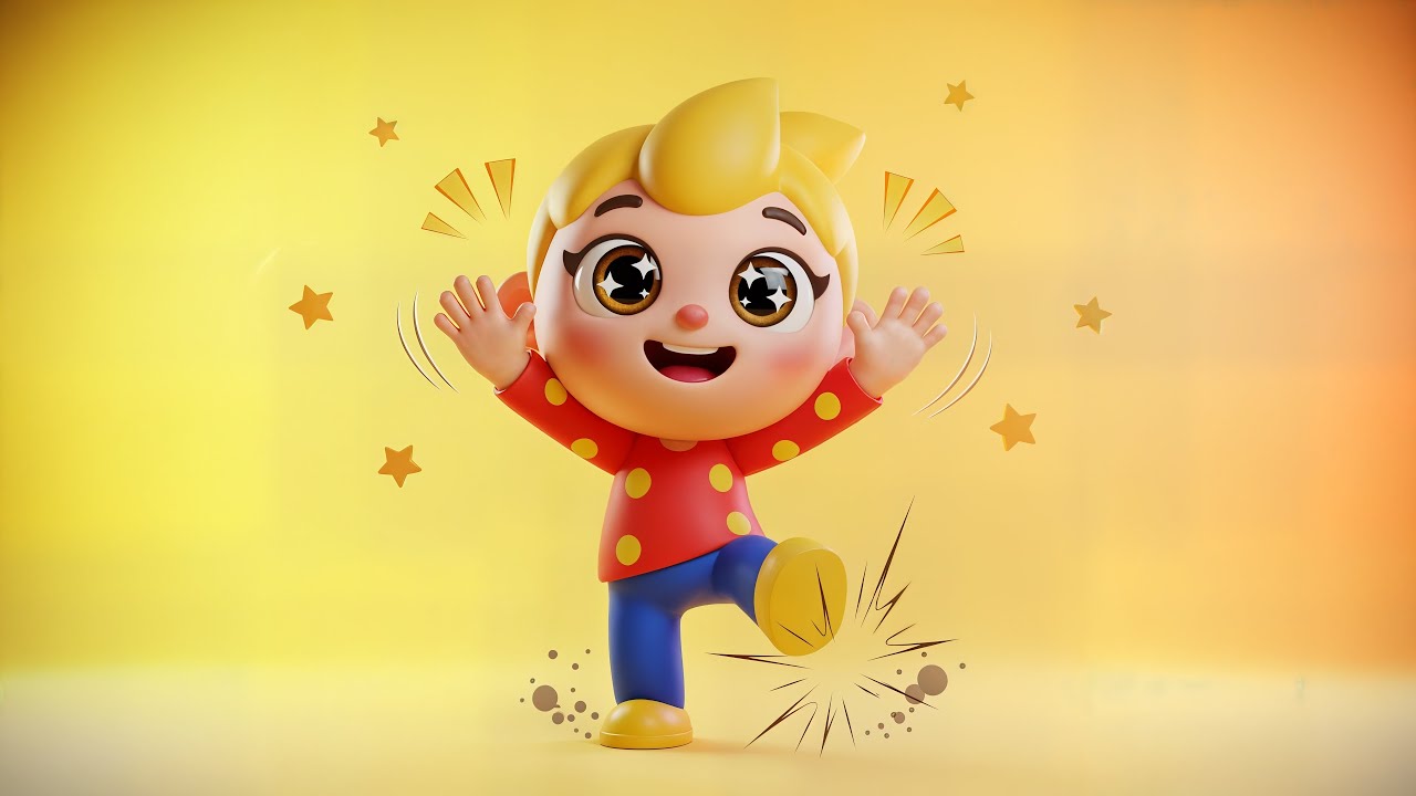 パチパチ！ドンドン！ダンスタイム 👏👣｜3Dキッズダンス