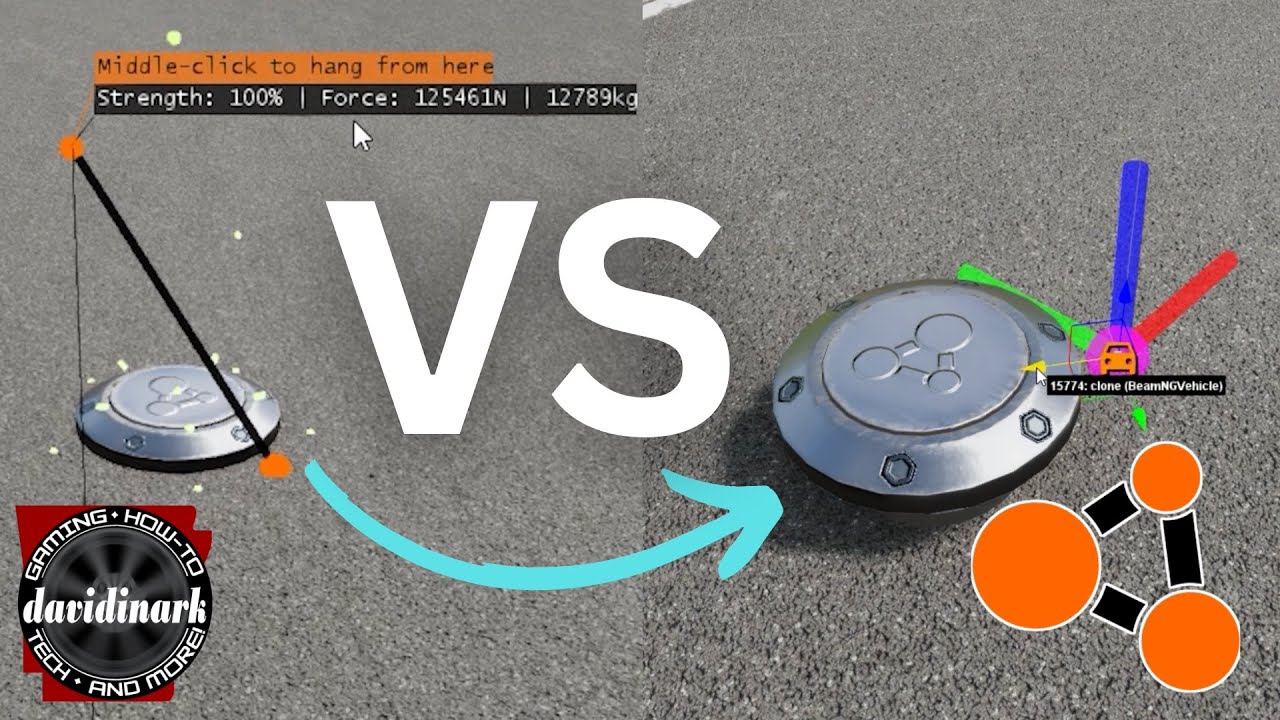 Nodes vs World Editor — Перемещение объектов в BeamNG Drive — Как играть в BeamNG Drive
