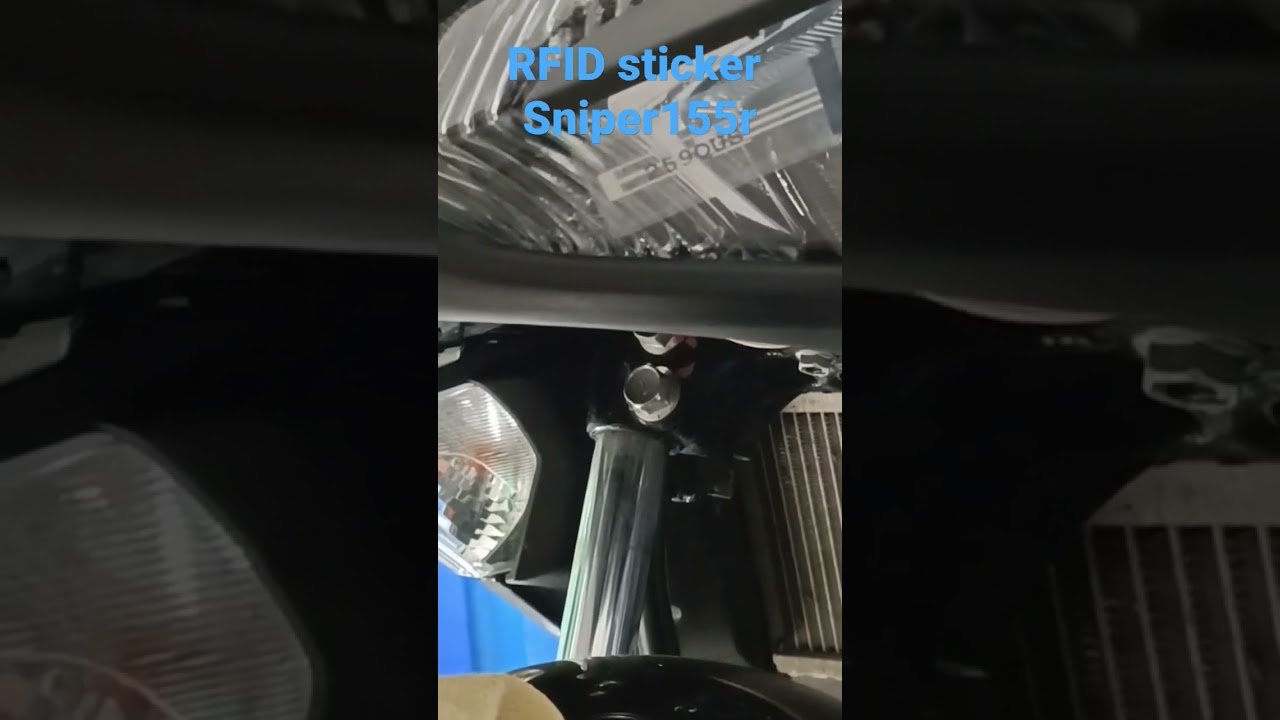 installing LTO  RFID sticker on sniper 155r#shortvideo #yamaha#lto#yamahasniper155