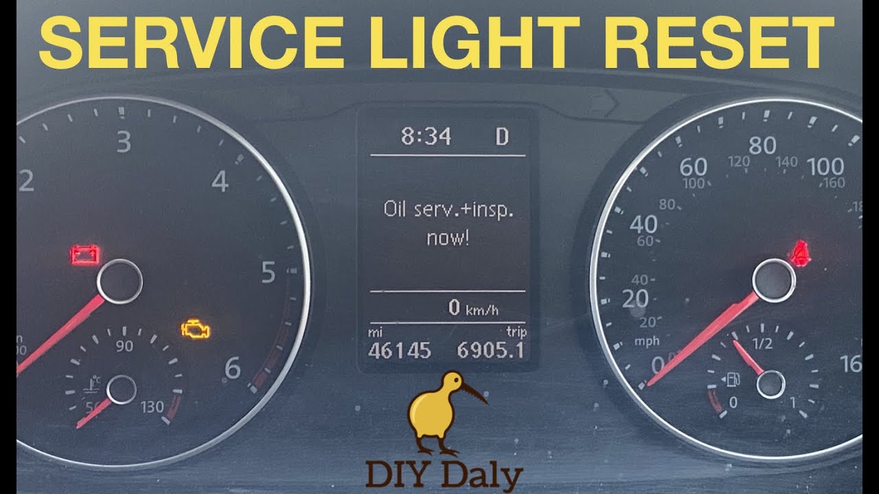VW Transporter T6 Service Light Reset 2015 on