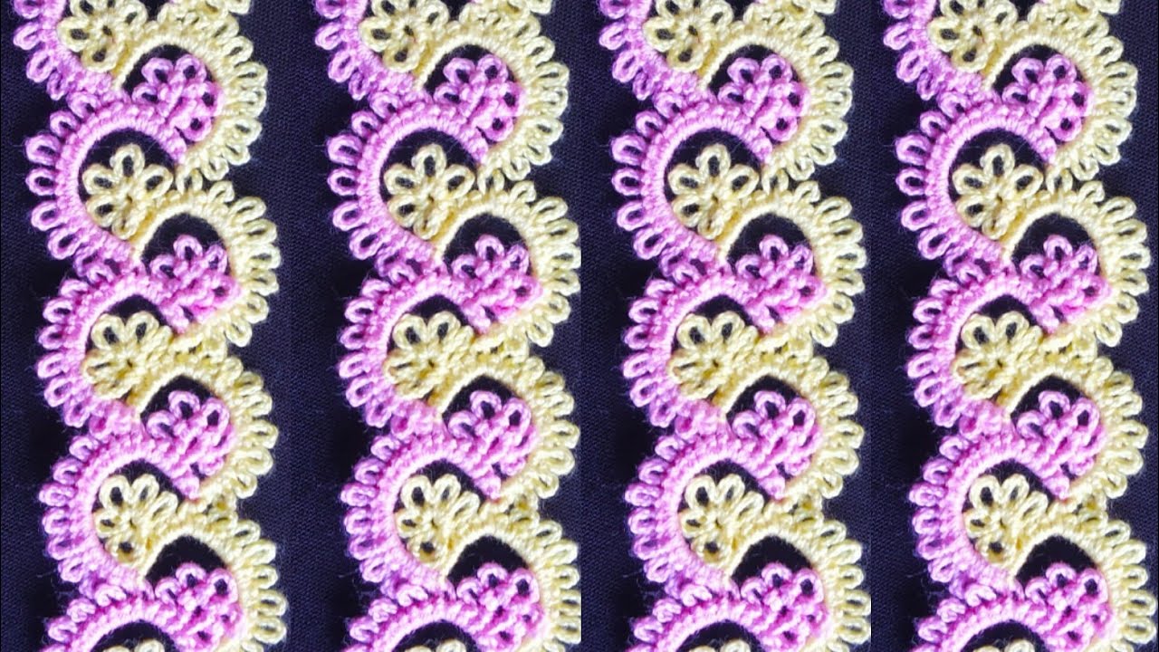 427-Shuttle tatting##80, Beautiful lace with two shuttles