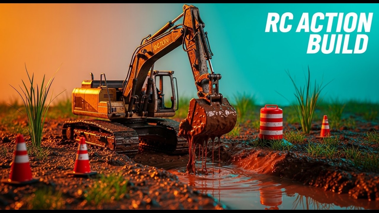 Turning Mud Into a Perfect Highway  Miniature Construction ASMR Hyper Realistic