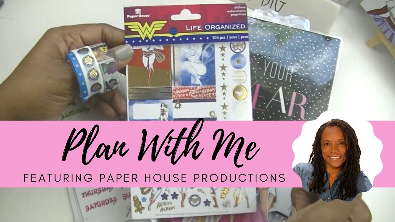 Happy Planner || Plan With Me || Skinny Classic || Wonder Woman || ft. Paper House Productions