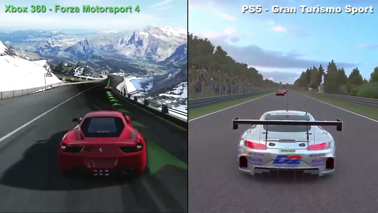 PS5 vs Xbox 360 - Gran Turismo Sport & Forza Motorsport 4