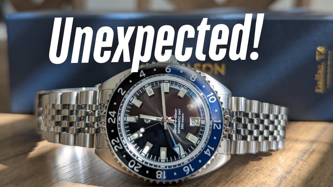 American-Assembled GMT Watch That Punches Above Its Class! - Jack Mason Strat-o-Timer GMT Dark Night