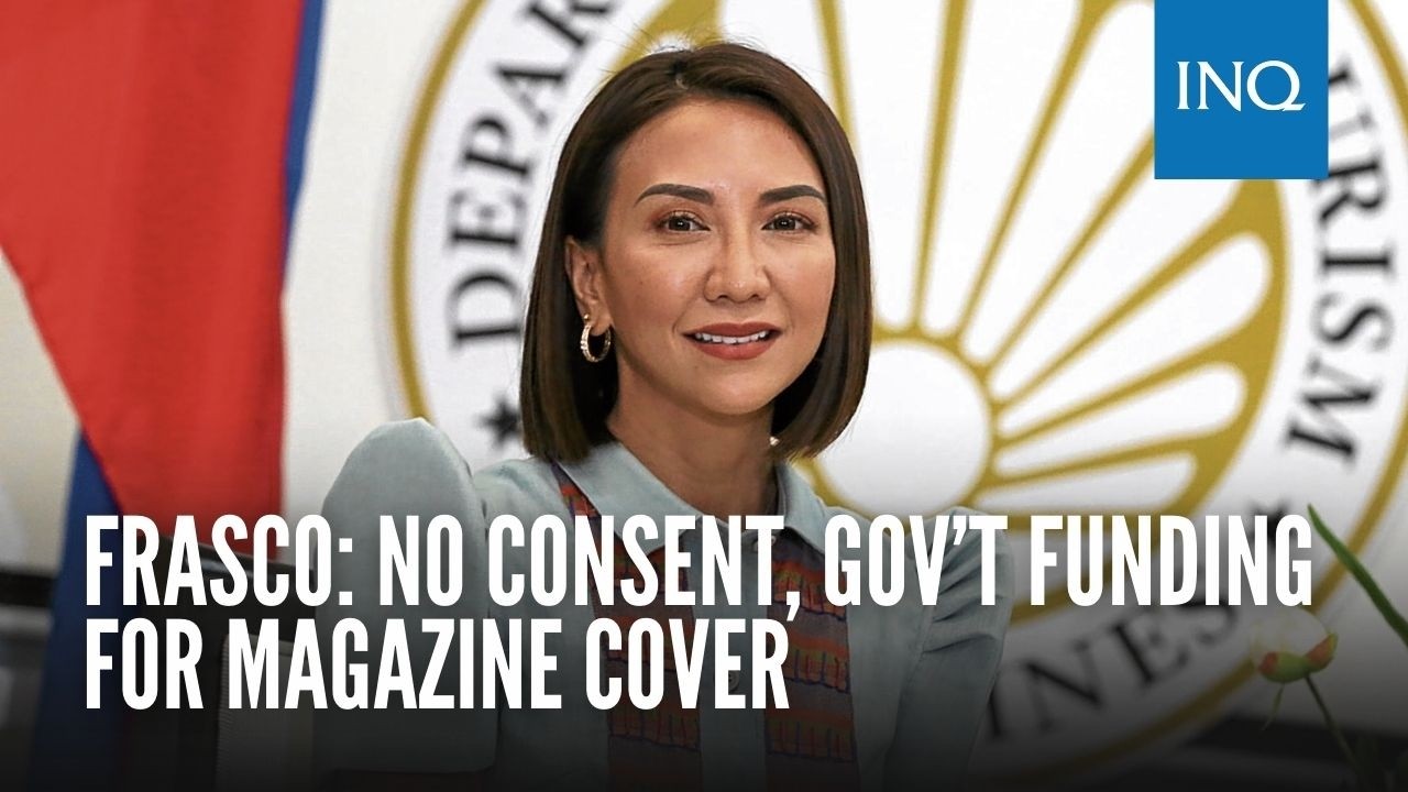 Frasco: No consent, gov’t funding for magazine cover