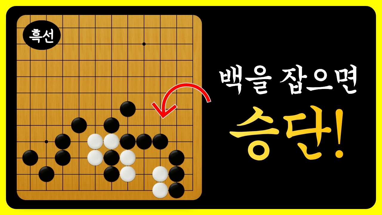 중급사활 - 어 쉬운데? 하는 순간 실수인걸 알겁니다! (백을 잡아보세요)