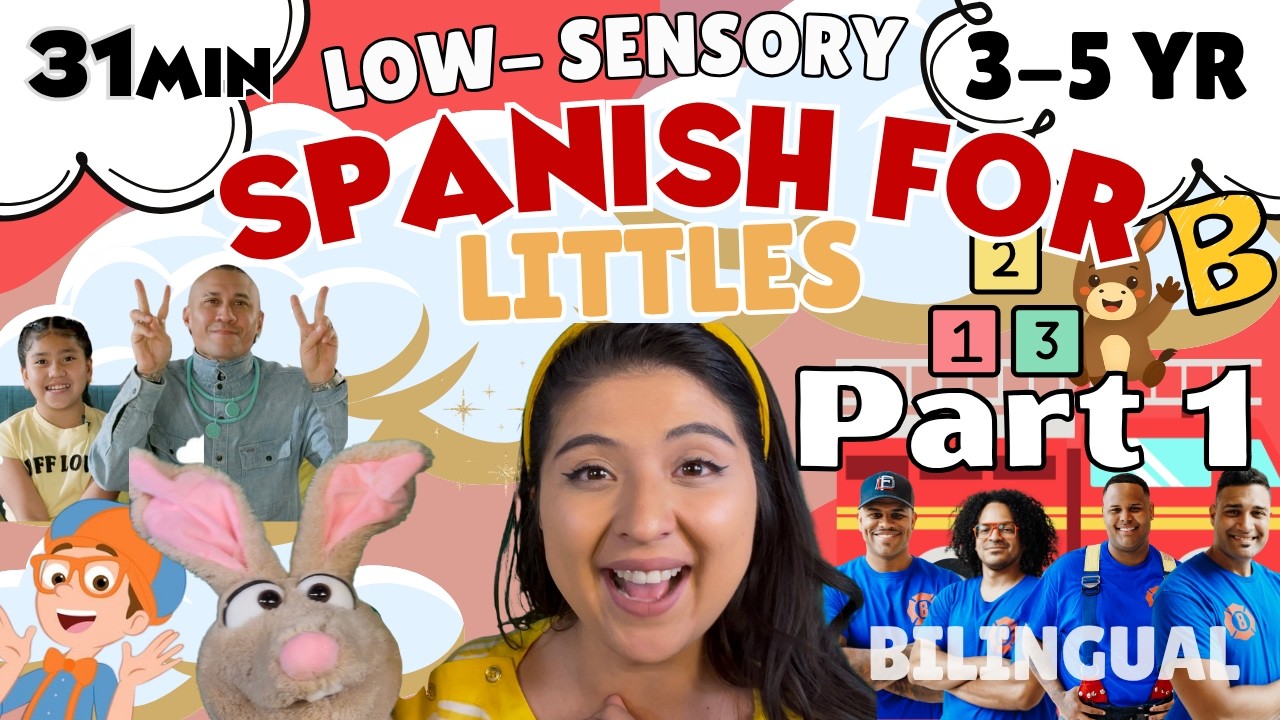 PART 1: Spanish for Babies - Español:Ms. Aimee x Taboo & Jett x Black Eyed Peas x Station 8 x Blippi