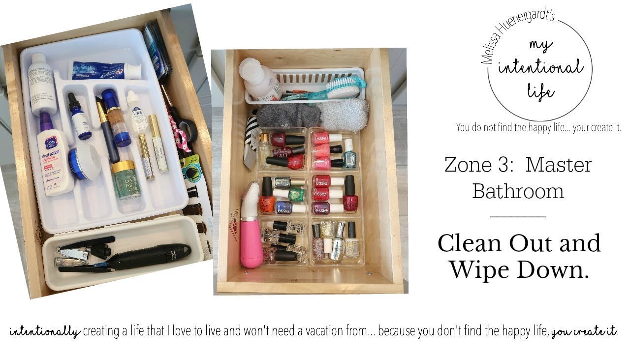 CLEAN WITH ME | ZONE CLEANING | MASTER BATHROOM | My Intentional Life