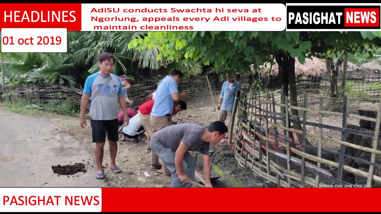 Pasighat News- Save Wildlife, platic free GHSS Dambuk, AdiSU cleanliness drive.