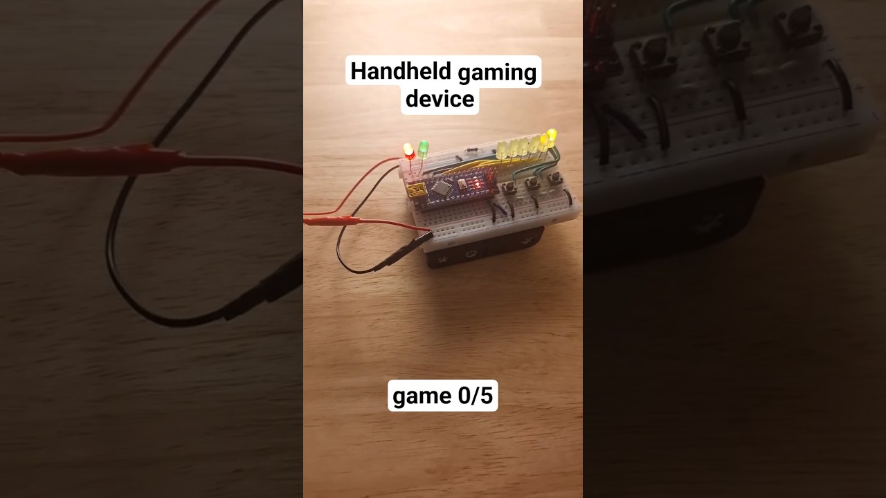 Was bored, so I made my own gaming device with 5 different games. Here's the first. #arduinoproject