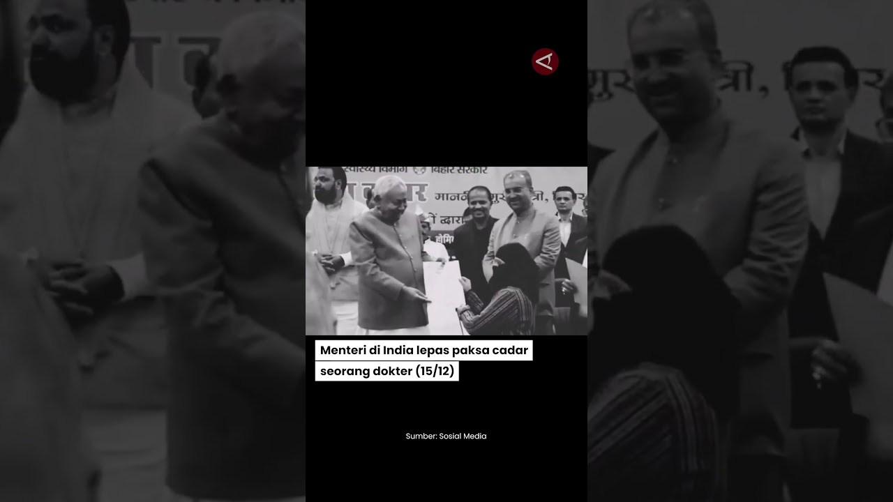 Menteri di India lepas paksa cadar seorang dokter