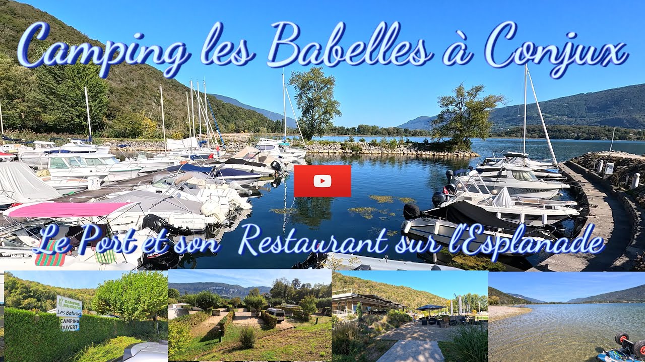 Conjux, le camping, le Port, son restaurant, la Jet&eacute;e et des vues sous-marines du port.