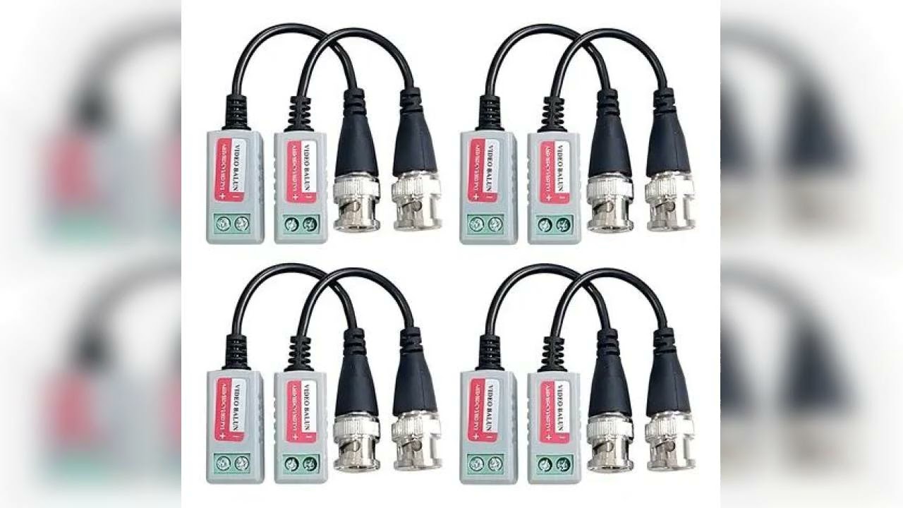 Review: Kit 4 unid Pares Balun Passivo Cftv Conversor Utp Hd Ahd/tvi/cvi