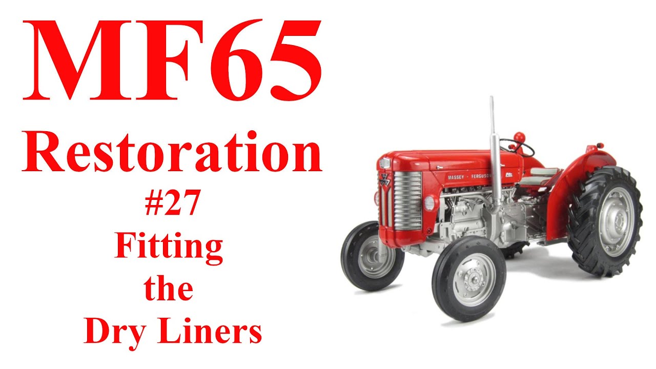 Massey Ferguson 65 # 27 Установка сухих вкладышей (с помощью молотка)