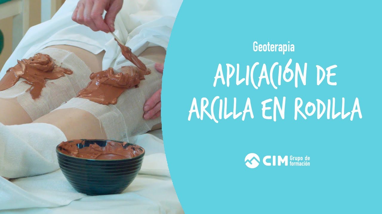 Aplicación de cataplasma de arcilla en rodilla | CIM Formación