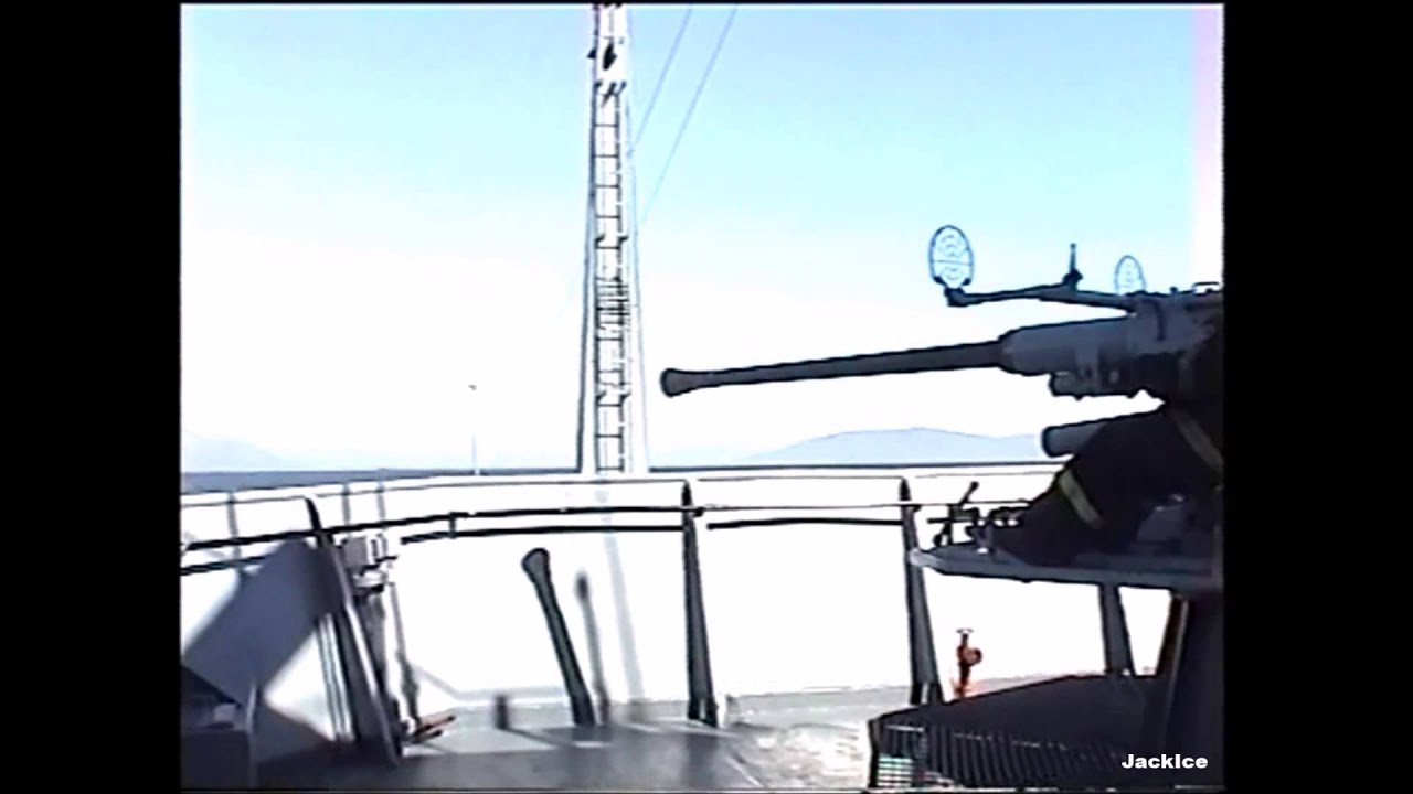 Firing of 40mm L/60 Bofors