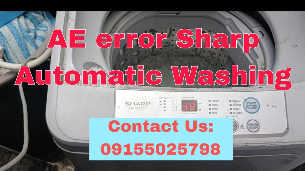 AE error Sharp Automatic washing