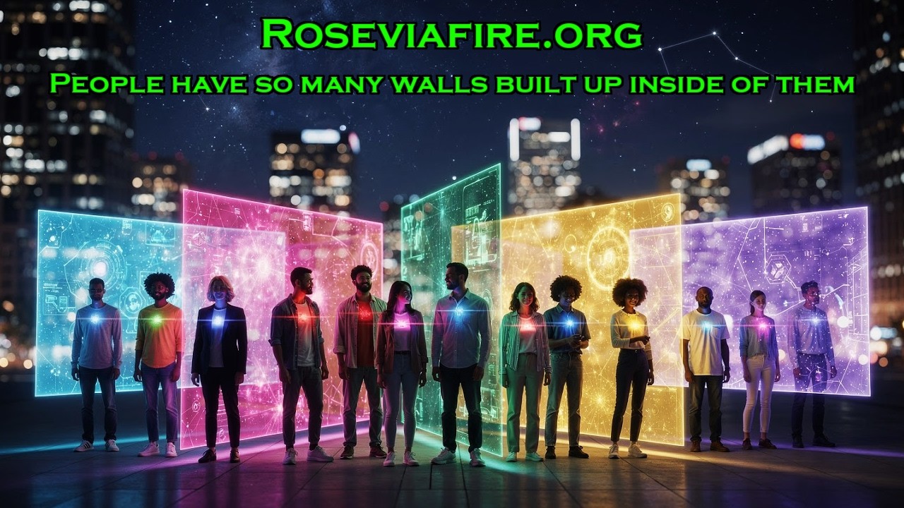 People have so many walls built up inside of them