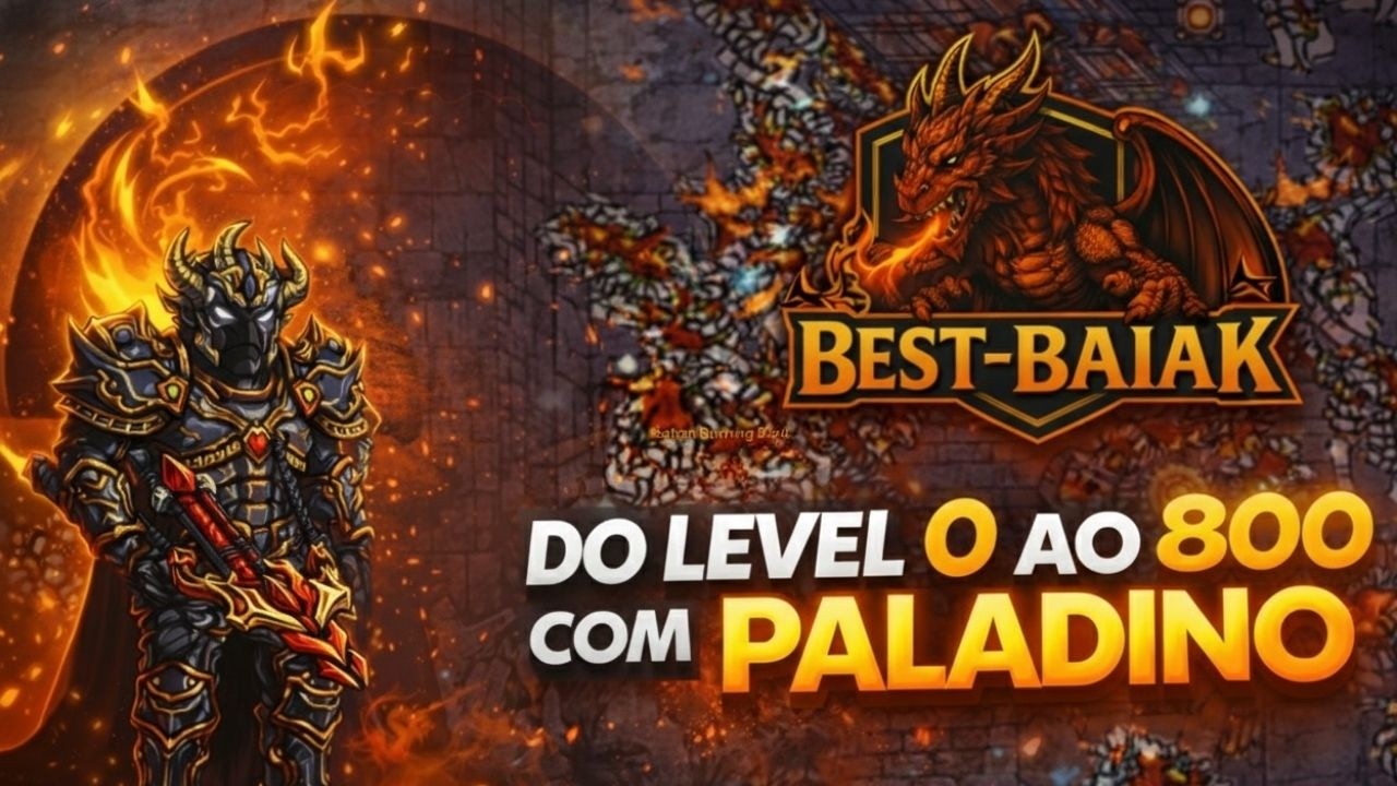 PALADINO DO 0 AO 800 NO BEST BAIK | EVOLUÇÃO INSANA, HUNTS E DANO ABSURDO