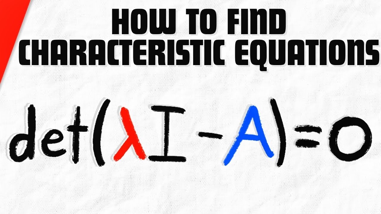 How to Find Characteristic Equation of a Matrix | Linear Algebra Exercises