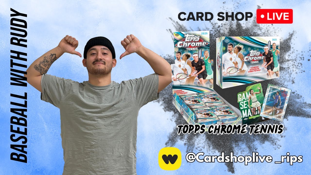 !89 1X 2025 TOPPS Chrome Tennis Breakes w/Rudy! (3/10/26)