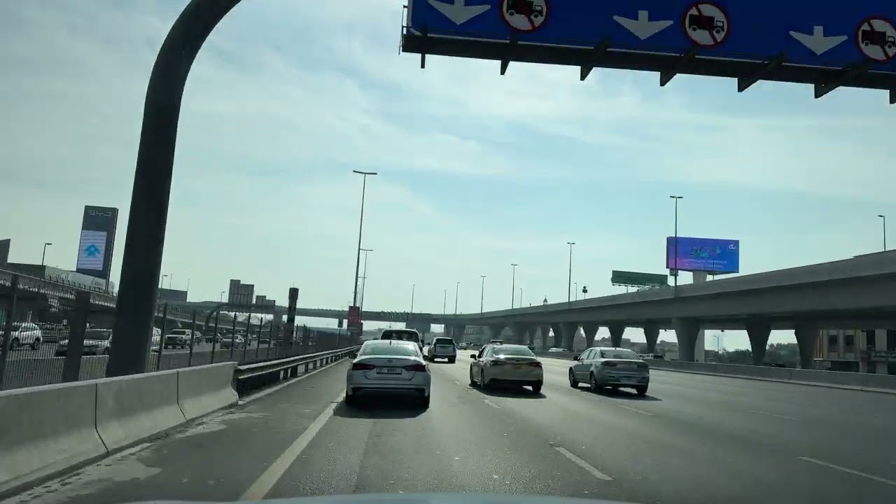 Al Bada to Dubai Internet City Flyover | Sheikh Zayed Road Drive 2025 🚘🌆 | Dubai Scenic Road Trip