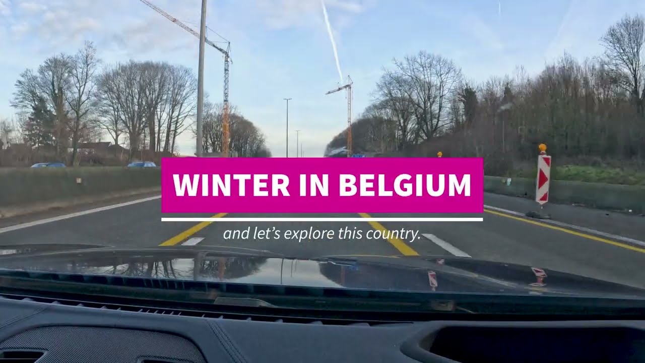 Driving in Belgium - Approaching Brussels from Ghent E40